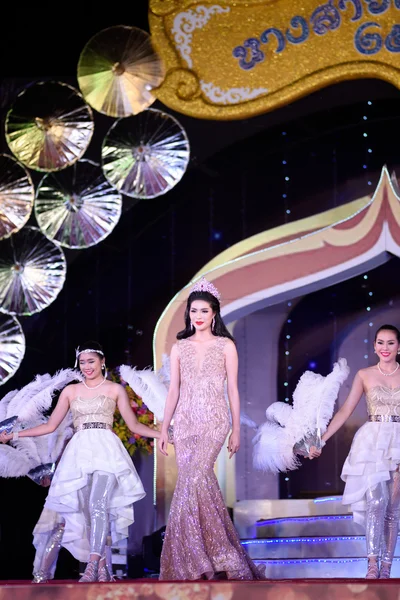 Miss Chiangmai schoonheidswedstrijd in Thailand — Stockfoto