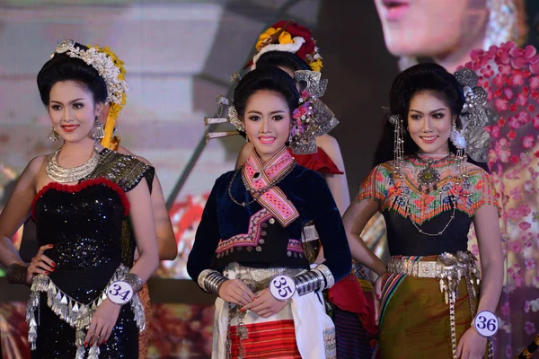 Miss Chiangmai Schönheitswettbewerb in Thailand — Stockfoto