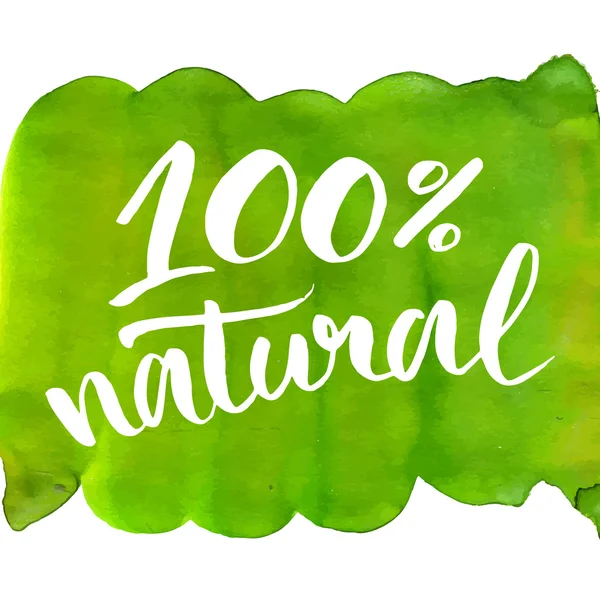 100% natural banner. — Stockvektor
