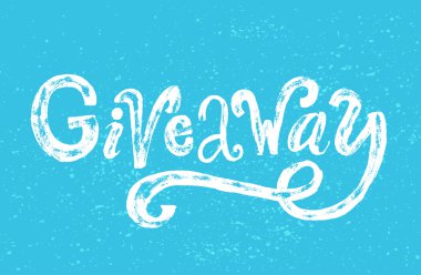 Hediye kelime. Özel kaba tipografi  