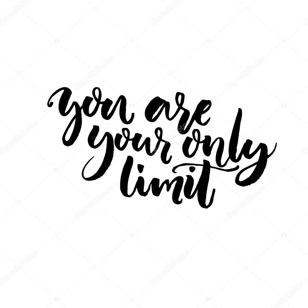 You Are Your Only Limit Vector Image By C Kotokomi Vector Stock