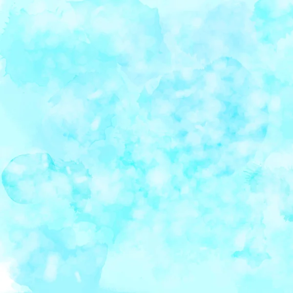 Abstrait fond bleu d'hiver avec éclaboussures d'aquarelle et swashes — Image vectorielle