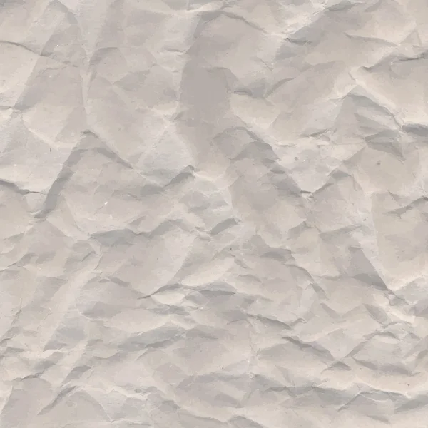 Vieja textura de vector de papel arrugado marrón con arrugas — Vector de stock