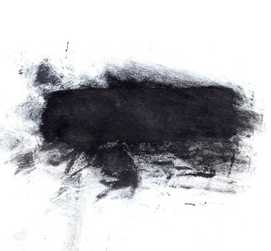Büyük siyah mürekkep splotch. Sanatsal zemin.