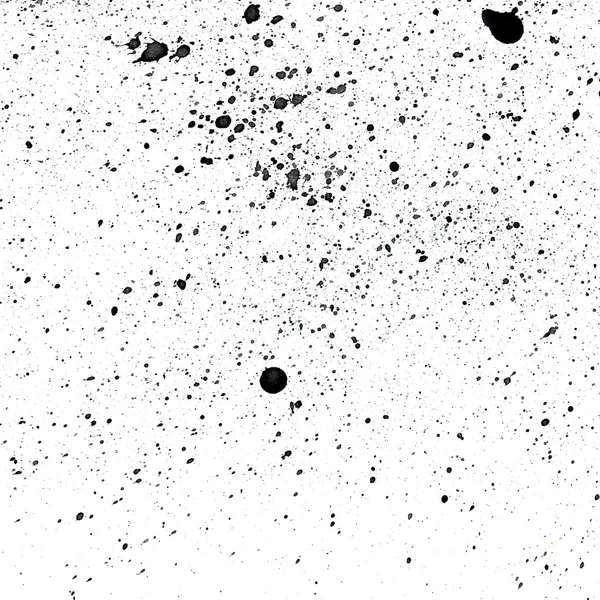 Spray von schwarzer Tinte. Flecken-Textur. — Stockfoto
