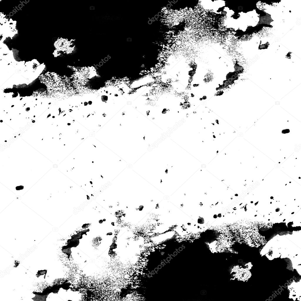 Black messy ink texture with spots and splotches