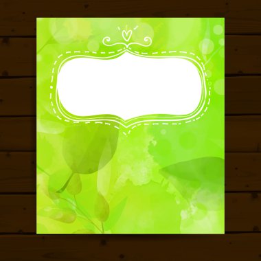 Yapraklı yeşil arkaplan