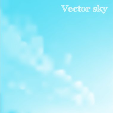 Mavi gökyüzü bulanıklık