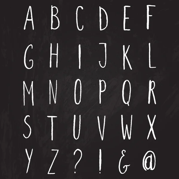 English watercolor alphabet — Stock Vector