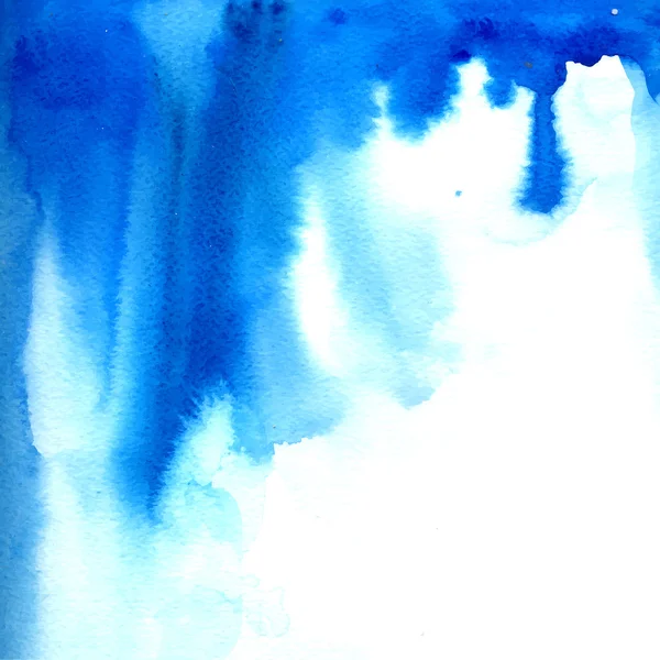 Aquarelle bleue texture peinte — Image vectorielle