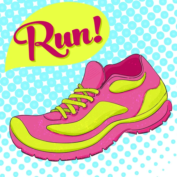 跑步鞋运动鞋 — 图库矢量图片