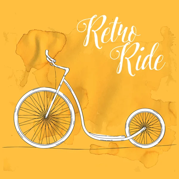 Affiche rétro ride — Image vectorielle