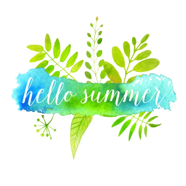 Hallo Sommer Banner — Stockvektor