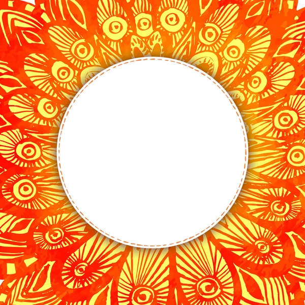 Fond aquarelle orange — Image vectorielle