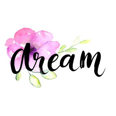 inspirational word at pastel violet background,