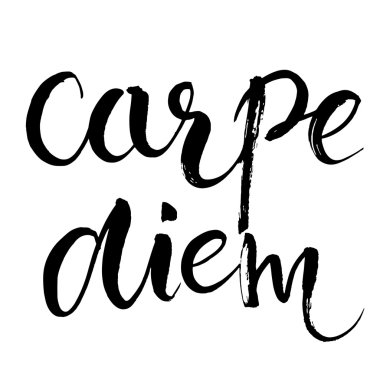 Inspirational quote expressive handwritten with brush