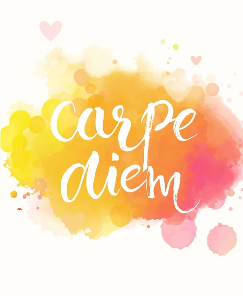 Carpe diem - frase latina —  Vetores de Stock