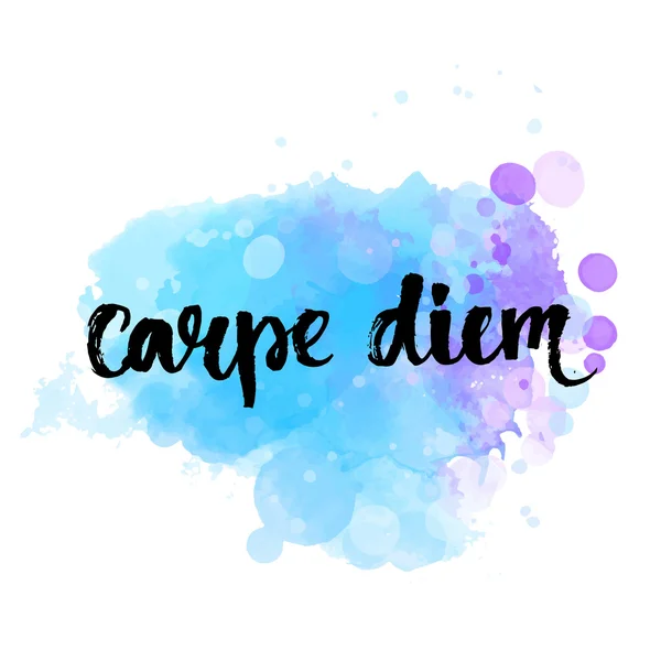 Carpe diem - Latinské fráze — Stockový vektor