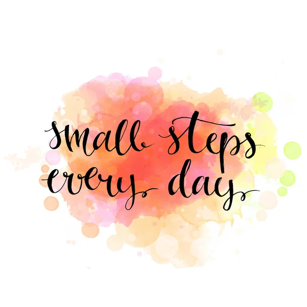Маленькі кроки щодня . — стоковий вектор