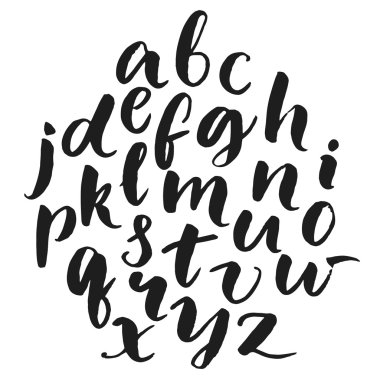 Typography poster with lowercase