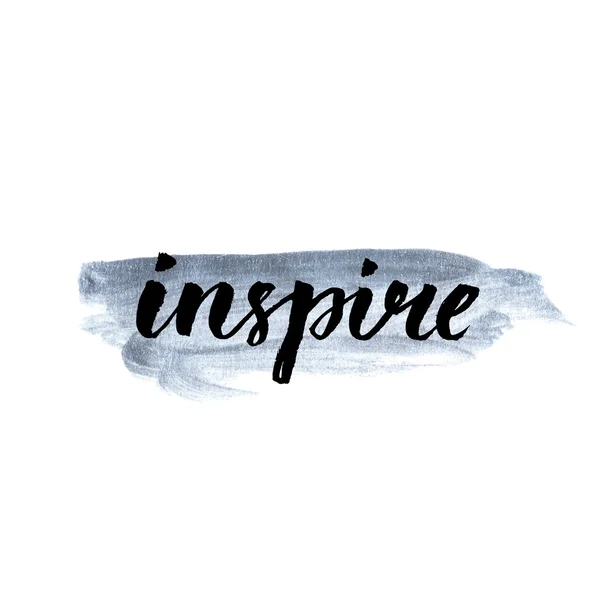 Inspire.  Calligraphy word handwritten —  Vetores de Stock