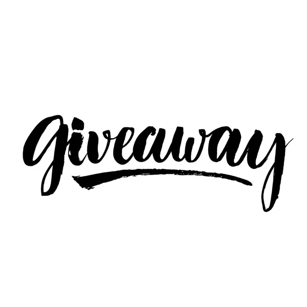 Giveaway banner voor sociale media wedstrijden — Stockvector