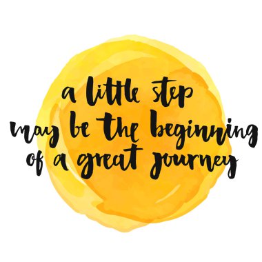 Inspirational quote, positive saying.