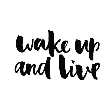 Inspirational quote handwritten