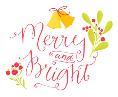 Mutlu ve zeki. Noel kartı