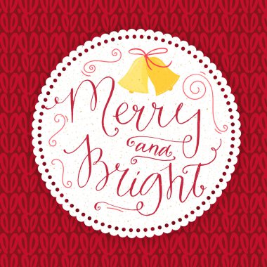 Mutlu ve zeki. Noel kartı