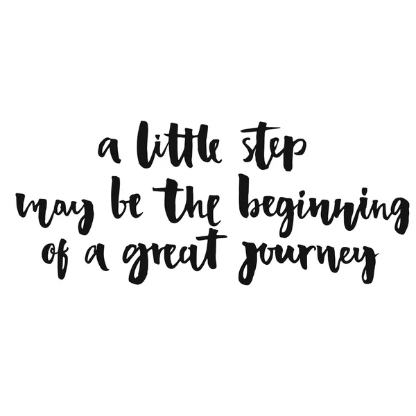 A little step may be the beginning — 스톡 벡터