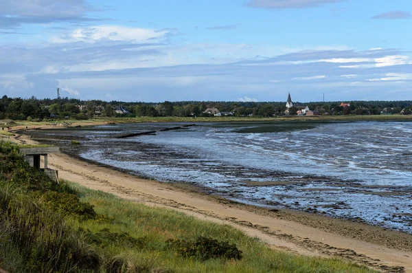 Vadehavet Vid Lågvatten Amrum Island Nordsjön Nordfrisiska Schleswig Holstein Tyskland — Stockfoto