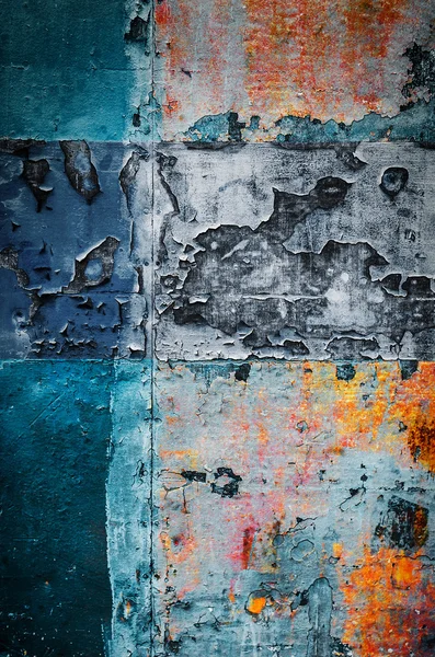 Old colorful rusty metallic surface — Stock Photo, Image