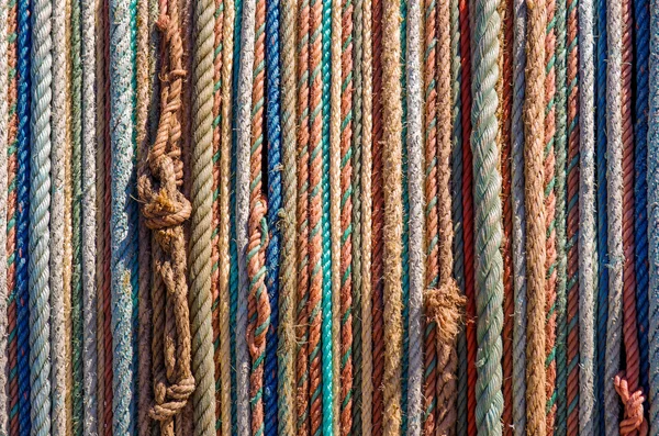 Old fishing ropes — Stock Photo, Image