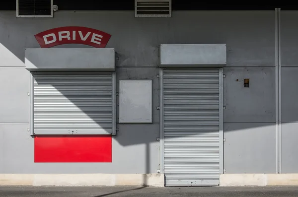 closed drive-through ordering restaurant