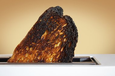 yanmış tost dilim 
