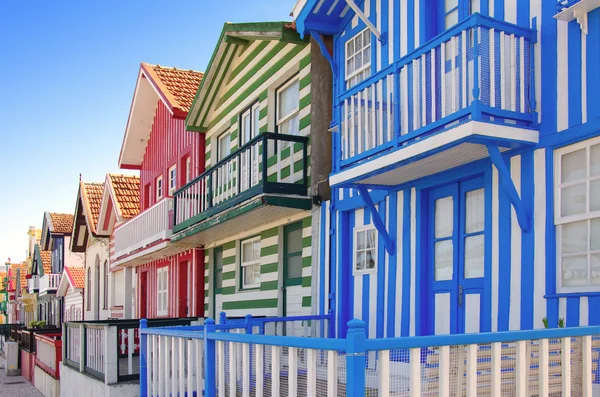 Costa Nova Houses — Stock Photo, Image