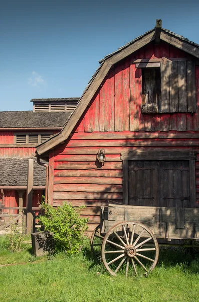 Wooden western barn — Stock Photo, Image