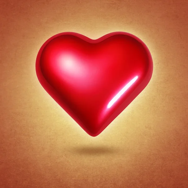 Cuore rosso — Foto Stock