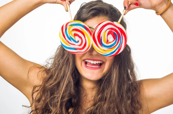 Teenager with Lollipop — Stock Photo, Image