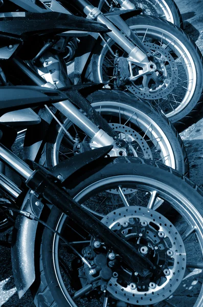 Detail of Motorbike Wheels — Stock Photo, Image