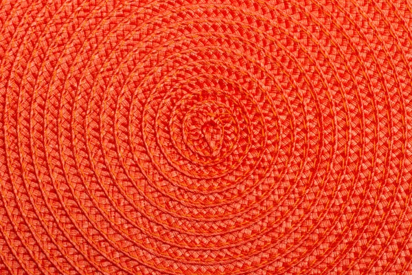 近视的红色柳条桌垫 — 图库照片