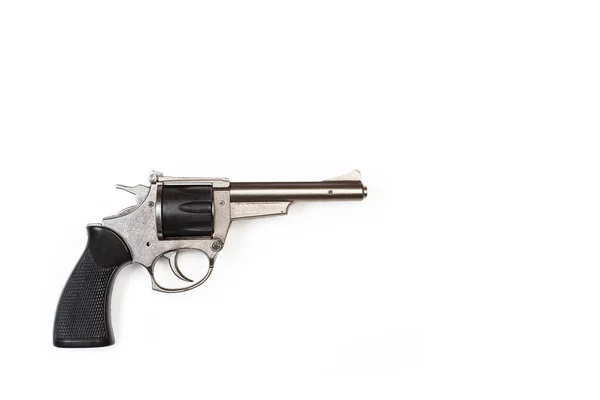Russian Roulette Revolver One Drum Isolated White Background Stock Photo by ©zim90 609669488
