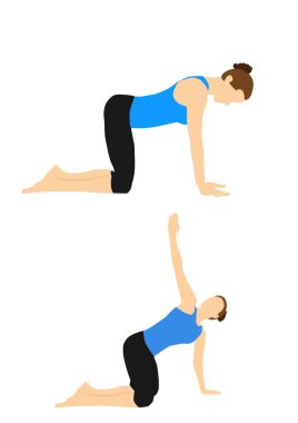 Evde eğitim ve meditasyon için yoga pozu