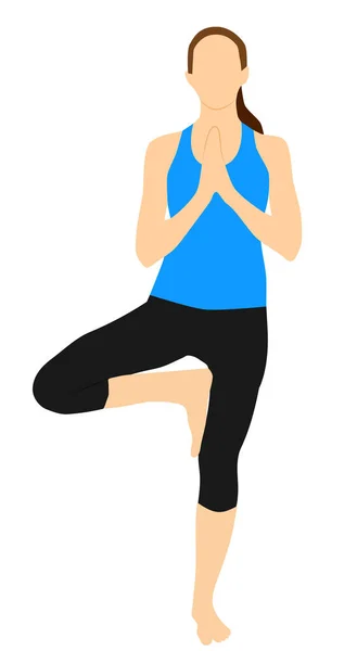 Yoga Fitness Pose Your Home Training Meditation — Stock Photo, Image