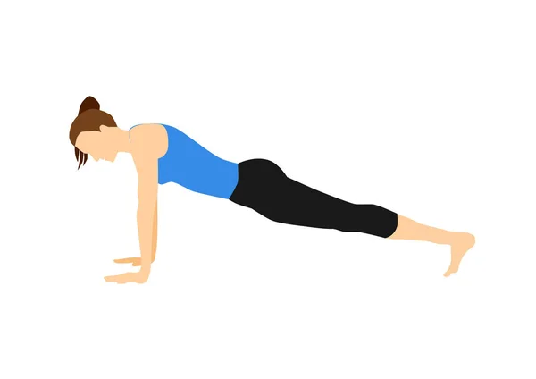 Yoga Fitness Pose Voor Huis Training Meditatie — Stockfoto