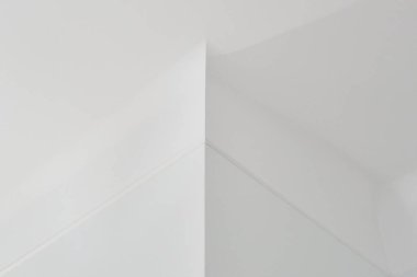 Beyaz arkaplan mimari minimalist fotoğraf, tavan pervazı, köşe, duvar