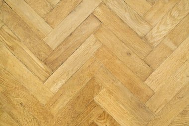 Doku arka plan, eski ahşap parke herringbone, üst manzara.