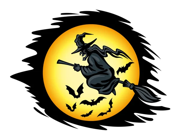 Halloween heks — Stockvector