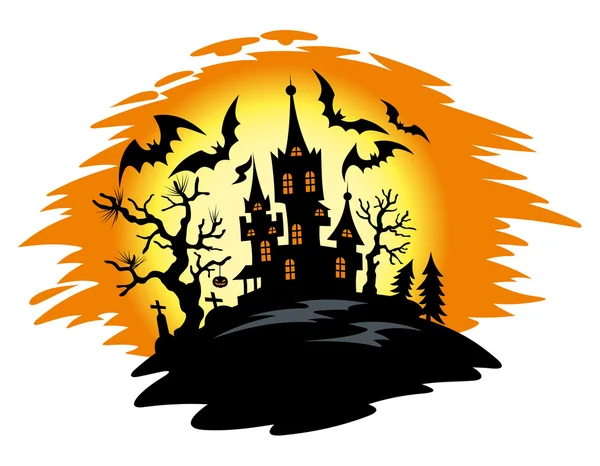 Noche de Halloween — Vector de stock